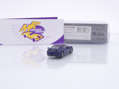 Preview: Minichamps 870067600 # Porsche Cayman GT4 Baujahr 2019 " dunkelblau " 1:87