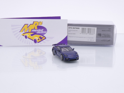 Preview: Minichamps 870067600 # Porsche Cayman GT4 Baujahr 2019 " dunkelblau " 1:87