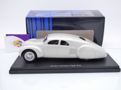 Preview: Autocult Avenue 68001 # Auto Union Porsche Typ 52 Baujahr 1935 " silber " 1:18