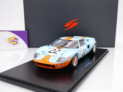 Spark 18SE69 # Ford GT40 #22 Winner 12h Sebring 1969 " GULF Racing " 1:18