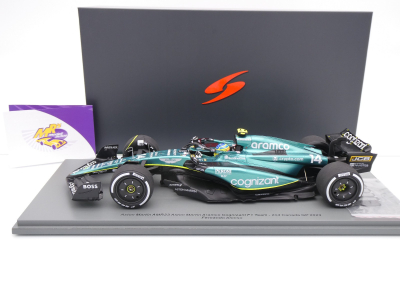 Preview: Spark 18S956 # Aston Martin AMR23 F1 #14 2nd Kanada GP 2023 " Fernando Alonso " 1:18
