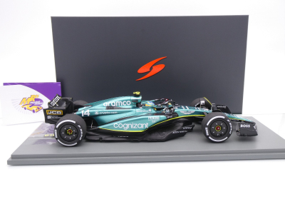 Preview: Spark 18S956 # Aston Martin AMR23 F1 #14 2nd Kanada GP 2023 " Fernando Alonso " 1:18