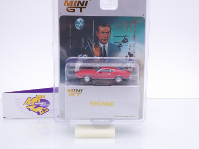 TSM MINI GT MGT00905-007J # Ford Mustang Mach 1 1971 " James Bond Diamonds Are Forever - Japan Edition " 1:64