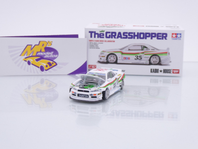 Preview: TSM MINI GT KHMG167 # Nissan Skyline GT-R (R34) " Kaido House x Tamiya The Grasshopper V1 " 1:64