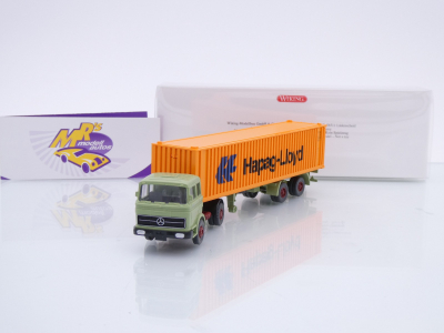 Wiking 0523 05 # Mercedes-Benz Container-Sattelzug Baujahr 1970-74 " Hapag-Lloyd " 1:87