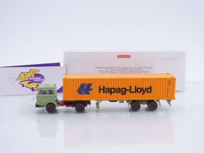 Preview: Wiking 0523 05 # Mercedes-Benz Containersattelzug Baujahr 1970-74 " Hapag-Lloyd " 1:87