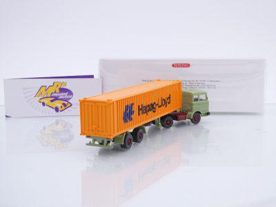 Preview: Wiking 0523 05 # Mercedes-Benz Containersattelzug Baujahr 1970-74 " Hapag-Lloyd " 1:87