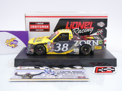 Lionel Racing W382424ZORLRML # Ford F-150 NASCAR Truck 2024 " Layne Riggs - ZORN Compressor Milwaukee Win " 1:24