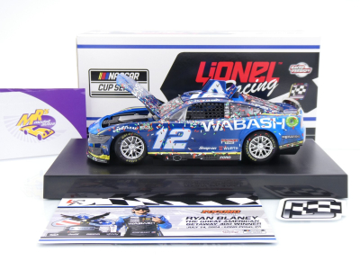 Lionel Racing W122423WABRBP # Ford Mustang NASCAR 2024 " Ryan Blaney - Wabash Pocono Win " 1:24