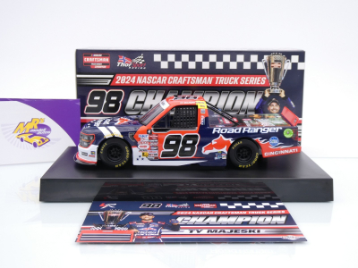Lionel Racing T982424RDRTMCHA # Ford F-150 NASCAR " Ty Majeski - Road Ranger 2024 Truck Champion " 1:24