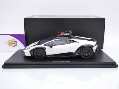 Preview: Top Speed TS0610 # Lamborghini Huracan Sterrato #63 Baujahr 2022 " Bianco Asopo " 1:18