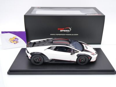 Preview: Top Speed TS0610 # Lamborghini Huracan Sterrato #63 Baujahr 2022 " Bianco Asopo " 1:18