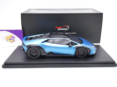 Preview: Top Speed TS0609 # Lamborghini Huracan Sterrato Baujahr 2022 " Blu Aegir " 1:18