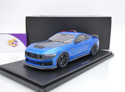 Top Speed TS0552 # Ford Mustang Dark Horse Baujahr 2024 " Grabber Blue Metallic " 1:18