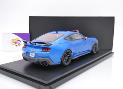 Preview: Top Speed TS0552 # Ford Mustang Dark Horse Baujahr 2024 " Grabber Blue Metallic " 1:18