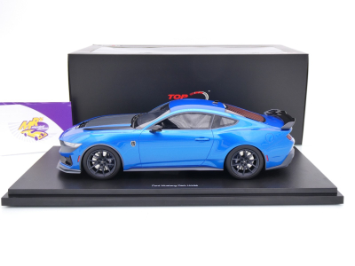 Preview: Top Speed TS0552 # Ford Mustang Dark Horse Baujahr 2024 " Grabber Blue Metallic " 1:18