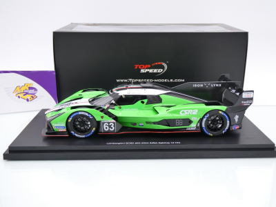 Preview: Top Speed TS0584 # Lamborghini SC63 Hypercar GTP #63 12h Sebring 2024 " Iron Lynx " 1:18