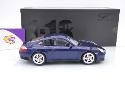 Preview: GT Spirit GT938 # Porsche 911 (996.2) Carrera 4S Baujahr 2002 " dunkelblaumetallic " 1:18
