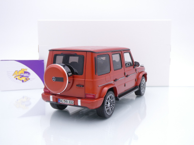 Preview: Norev 183033 # Mercedes-Benz G-Klasse Baujahr 2024 " Kupfermattorangemetallic " 1:18