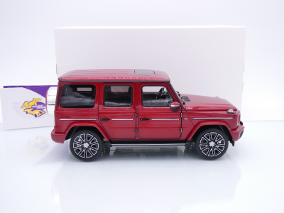 Preview: Norev 183037 # Mercedes-Benz G-Klasse Baujahr 2024 " Hyazinthrotmetallic " 1:18