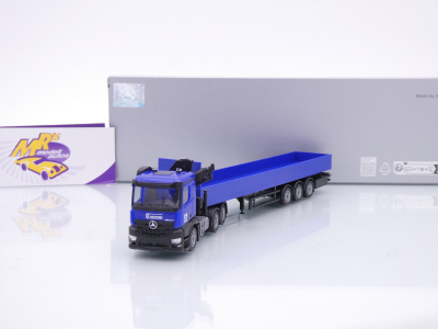 Herpa 960038 # Mercedes-Benz Arocs Pritschen-Sattelzug + Kran " Hoch Tief " 1:87