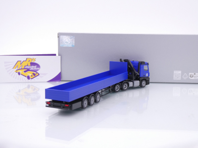 Preview: Herpa 960038 # Mercedes-Benz Arocs Pritschen-Sattelzug + Kran " Hoch Tief " 1:87