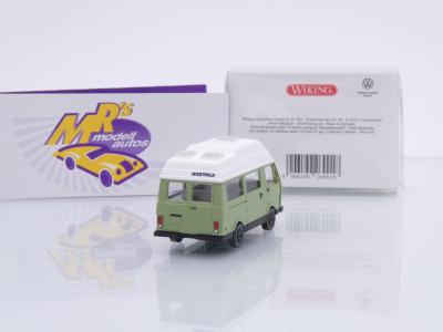 Preview: Wiking 0269 01 # Volkswagen VW LT 28 Wohnmobil Baujahr 1975-96 " hellgrün-weiß " 1:87