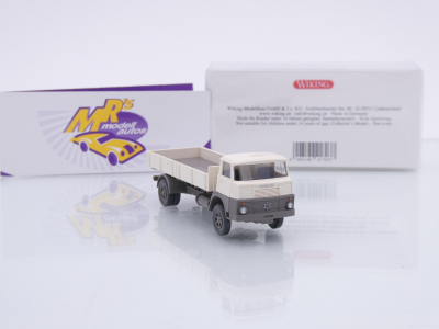 Preview: Wiking 0417 03 # Henschel HS 14/16 Pritschen-LKW Baujahr 1961-65 " beige-grau " 1:87