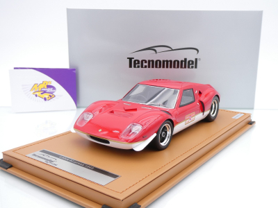 Tecnomodel TM18-293A # Lotus 62 Press Version Baujahr 1969 " rot-weiß " 1:18