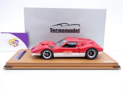 Preview: Tecnomodel TM18-293A # Lotus 62 Press Version Baujahr 1969 " rot-weiß " 1:18
