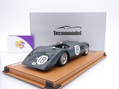 Preview: Tecnomodel TM18-303C # Jaguar C-Type Longtail #18 24h Le Mans 1952 " T. Rolt - D. Hamilton " 1:18