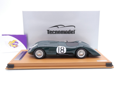 Preview: Tecnomodel TM18-303C # Jaguar C-Type Longtail #18 24h Le Mans 1952 " T. Rolt - D. Hamilton " 1:18
