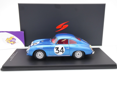 Preview: Spark 18S675 # Porsche 356 A/4 #34 13th 24h Le Mans 1956 " Slotine - Bourel " 1:18