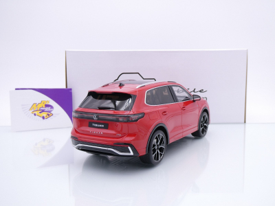 Preview: Ottomobile OT489 # Volkswagen VW Tiguan e Tsi Baujahr 2024 " rotmetallic " 1:18
