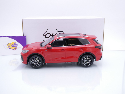 Preview: Ottomobile OT489 # Volkswagen VW Tiguan e Tsi Baujahr 2024 " rotmetallic " 1:18