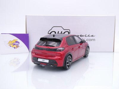 Preview: Ottomobile OT1163 # Peugeot 208 GT Hybrid Baujahr 2024 " dunkelrotmetallic " 1:18