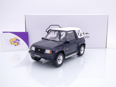 Ottomobile OT492 # Suzuki Vitara JLX Closed Top Baujahr 1994 " dunkelblaumetallic " 1:18