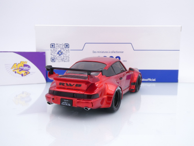 Preview: Solido S1807510 # Porsche 911 (964) RWB Rauh-Welt Baujahr 2020 " Candyrotmetallic " 1:18