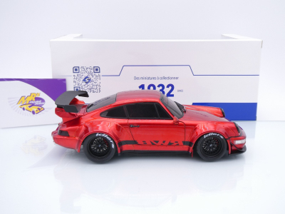Preview: Solido S1807510 # Porsche 911 (964) RWB Rauh-Welt Baujahr 2020 " Candyrotmetallic " 1:18