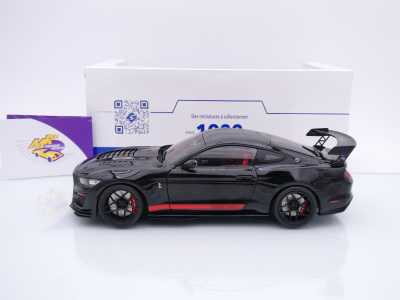 Preview: Solido S1805909 # Ford Mustang Shelby GT500 Code Red Baujahr 2022 " schwarz " 1:18