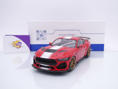 Solido S1813801 # Ford Mustang Shelby Super Snake Baujahr 2024 " rot-weiß " 1:18
