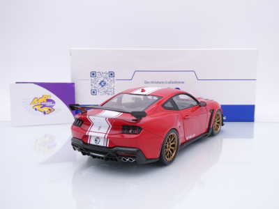 Preview: Solido S1813801 # Ford Mustang Shelby Super Snake Baujahr 2024 " rot-weiß " 1:18
