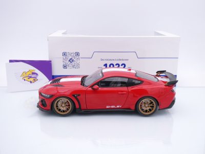 Preview: Solido S1813801 # Ford Mustang Shelby Super Snake Baujahr 2024 " rot-weiß " 1:18