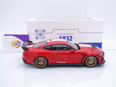Preview: Solido S1813801 # Ford Mustang Shelby Super Snake Baujahr 2024 " rot-weiß " 1:18