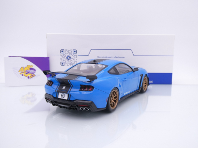 Preview: Solido S1813802 # Ford Mustang Shelby Super Snake Baujahr 2024 " blau-schwarz " 1:18