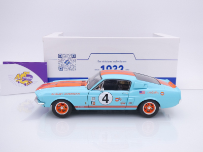 Preview: Solido S1802911 # Ford Mustang Shelby GT500 #4 Baujahr 1967 " GULF Racing Tirbute " 1:18