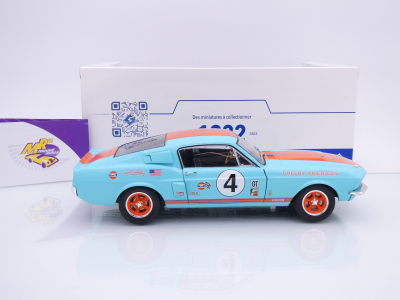 Preview: Solido S1802911 # Ford Mustang Shelby GT500 #4 Baujahr 1967 " GULF Racing Tirbute " 1:18