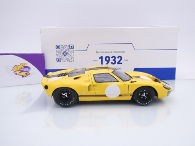 Preview: Solido S1803011 # Ford GT40 MK1 Baujahr 1968 " gelb + schwarze Streifen " 1:18
