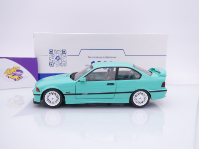Preview: Solido S1803916 # BMW M3 (E30) Coupe Baujahr 1991 " Mintgrün / Solido Works " 1:18