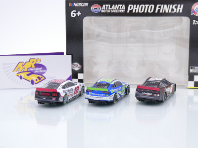 Preview: Lionel Racing FXX2465ATLSET # Chevrolet Camaro / Ford Mustang NASCAR 2024 " Atlanta Photo Finish 3 Car Set " 1:64